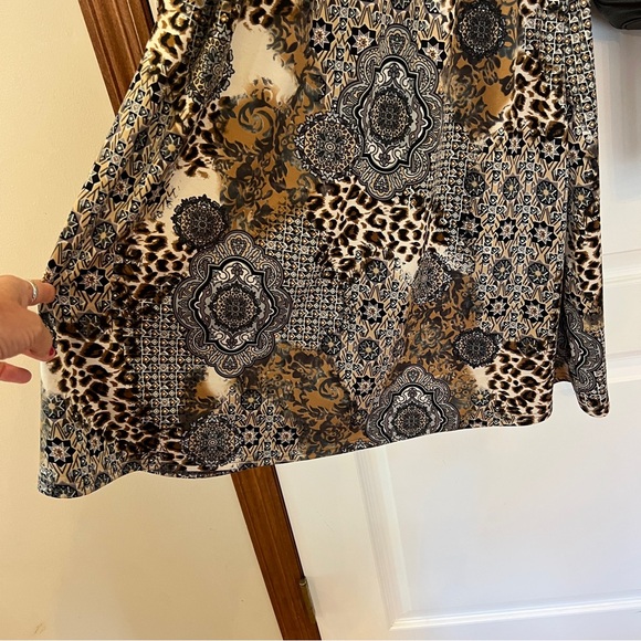 Happy & Free Black Genuine Leather Shoulder/Tote Bag + Medium Boho Dress - Picture 5 of 16